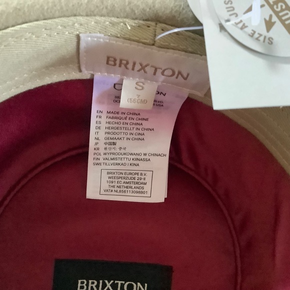 Brixton Victoria Wool Felt Fedora Sand SZ S main image 8